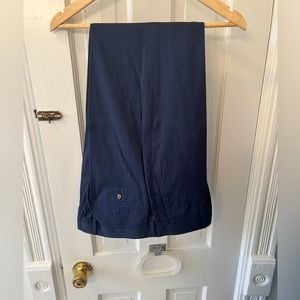 Ludlow Slim-fit unstructured suit pant in cotton-linen